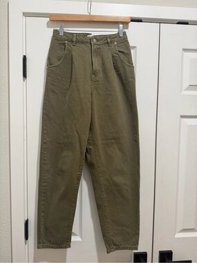 Mango Green Jeans Size 4